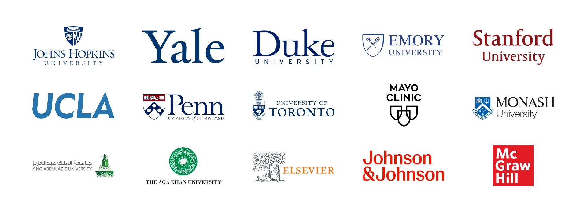 logos of educational institutions and companies that recently attended Sigma events