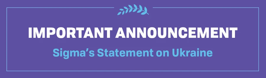 Sigma's statement on Ukraine